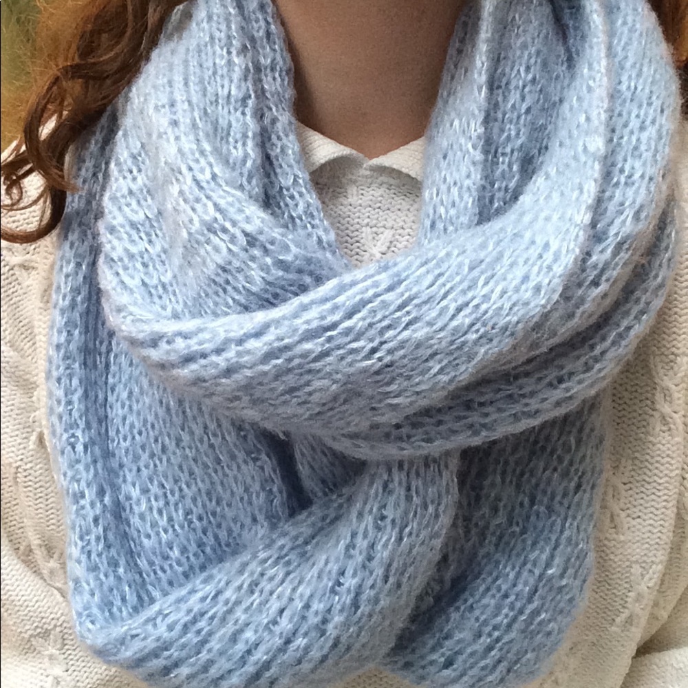 Blue Infinity Scarf